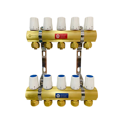 黄铜截止式分集水器